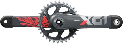 SRAM X01 Eagle DUB Kurbelgarnitur 175mm 32T schwarz - leichte Performance für 1x12-MTB-Antriebe