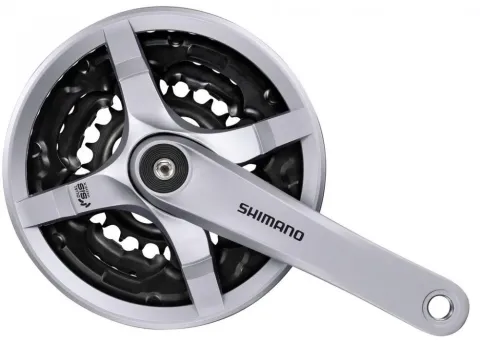 SHIMANO Kurbelgarnitur TOURNEY FC-TY501 Kurbelgarnitur - 6-fach, 7-fach, 8-fach, 175 mm, 42-34, 24…