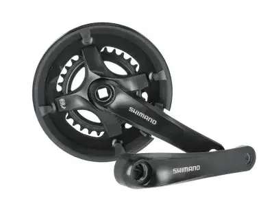 SHIMANO Kurbelgarnitur FC-TY501 Kurbelgarnitur - 7-fach, 8-fach, 170 mm, 46-30 Zähne, 30 Zähne