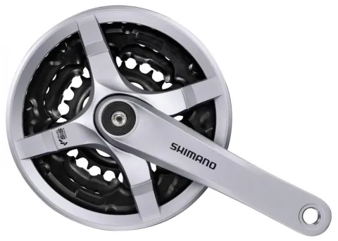 SHIMANO Kurbelgarnitur TOURNEY FC-TY501 Kurbelgarnitur - 6-fach, 7-fach, 8-fach, 170 mm, 42-34, 24…