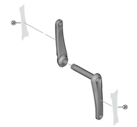 SHIMANO Schutzfolie FC-M8100 165/170mm Aufkleber - 170mm