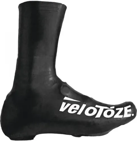 VeloToze Überschuh 2.0 lang schwarz M - wasserdichter Aero-Überschuh für kalte Tage