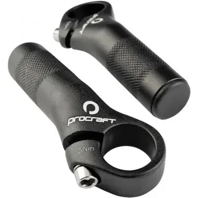 Procraft Lenkerhörnchen Shorty kurz schwarz - ergonomische Bar Ends für mehr Kontrolle