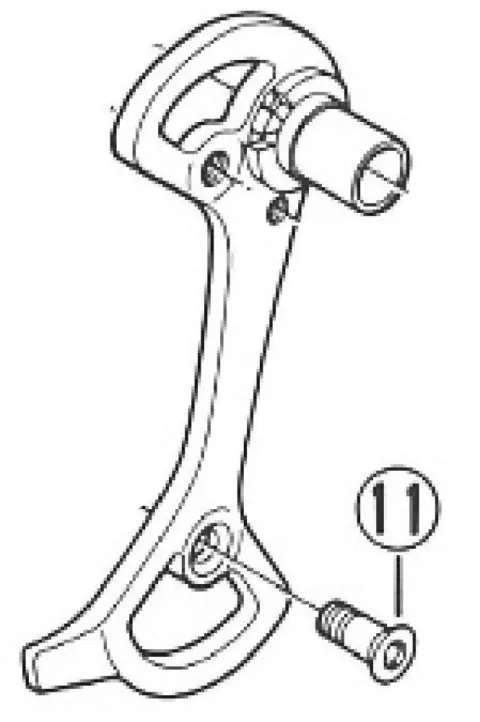 SHIMANO Schaltrollenschraube für RD-M950/951/952/970/RD-7700/5500 Befestigungsschraube