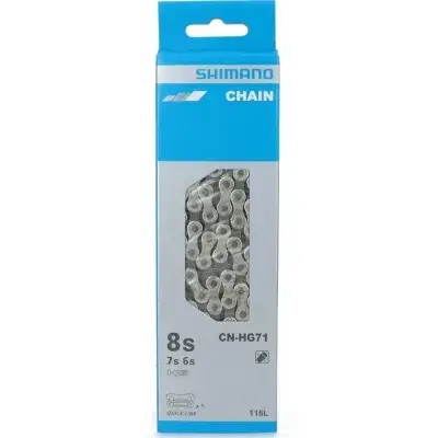 Shimano CN-HG71 Kette 6-/7-/8-fach 116 Glieder mit Quick-Link