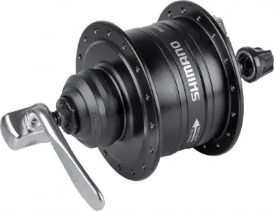 SHIMANO Nabendynamo DH-3D37 6 Volt 3 Watt 32 Loch Center-Lock Schwarz