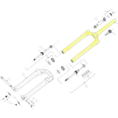 Manitou Standrohreinheit Mattoc Comp 27,5" Schwarz - Ersatz für aktuelle Generation