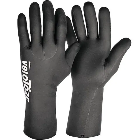 VeloToze Handschuhe wasserdicht L schwarz - warme, wind- & wasserdichte Radhandschuhe