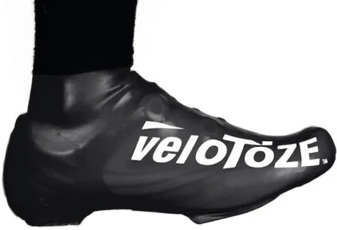 VeloToze Überschuh 2.0 kurz S/M schwarz - wasserdichter Aero-Überschuh für kalte Tage