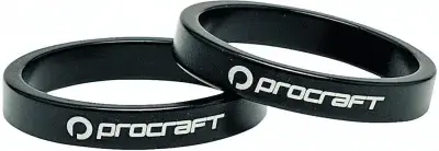 Procraft Ahead Spacer Alu 1 Zoll 5 mm 1 Zoll schwarz - präzise Lenkerhöhe