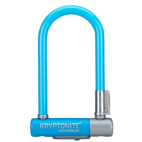 Kryptonite KryptoLok Mini-7 Bügelschloss 17,8 x 8,2 Zentimeter 12,7 Millimeter blau inkl.…