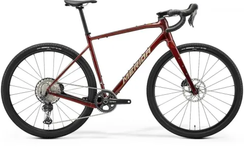 MERIDA SILEX 700 Gravelbike Größe L - elegant wildberry/high cream, Aluminiumrahmen, Carbon-Gabel,…
