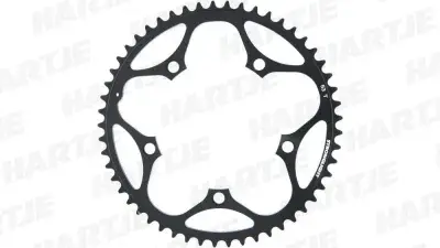 Rennrad Kettenblatt 130mm Lochkreis 53 Zähne - Schwarz
