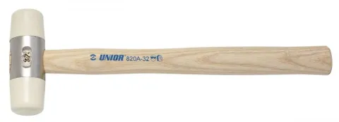 Unior 820A Schonhammer mit Holzstiel und wechselbaren Köpfen