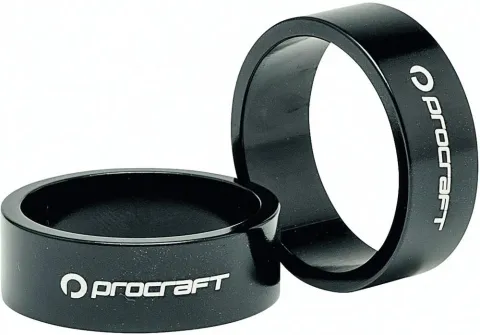 Procraft Ahead Spacer Alu 1 Zoll 10 mm 1 Zoll schwarz - präziser Steuersatz-Ausgleich