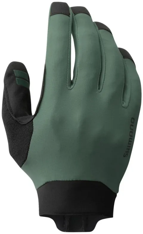 SHIMANO Enduro Gloves Olive Handschuhe - Langfinger MTB-Handschuhe für Trail und Enduro