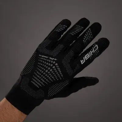 CHIBA Superlight - Radhandschuhe XS schwarz/schwarz, leicht & atmungsaktiv