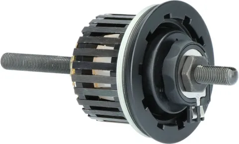 SHIMANO Dynamoeinheit 140 mm DH-C6000-1R-NT Schwarz - 140 mm, 6000-1, Schwarz