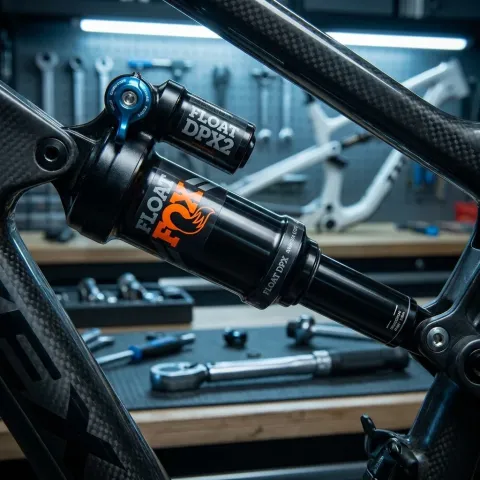 FOX Decal FLOAT DPX2 Airsleeve Orange - passgenauer Dämpfer-Sticker für moderne FOX-Fahrwerke