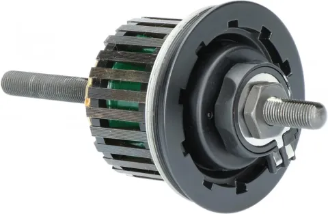 SHIMANO Dynamoeinheit 140 mm DH-C6000-3R-NT Schwarz - 140 mm, 6000-3, Schwarz