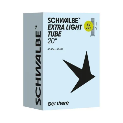 Schwalbe Schlauch Nr. 7-EL 20 Zoll 40 bis 62-406 - AV 40 mm Extra Light