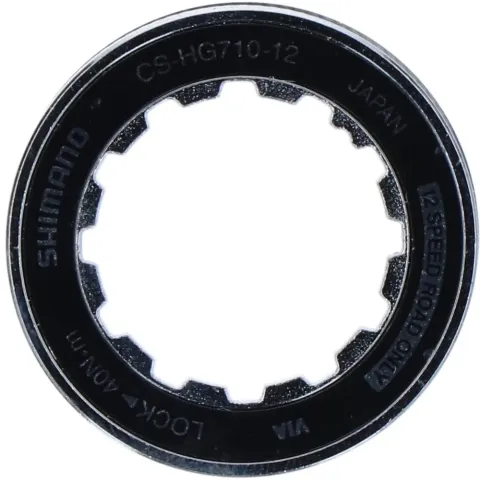 SHIMANO Verschlussring mit Unterlegscheibe CS-HG710-12 Verschlussring - 710-12