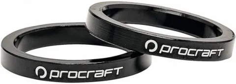 Procraft Ahead Spacer Alu 1 1/8 5 mm 1 1/8 Zoll schwarz - präzise Lenkerhöhe