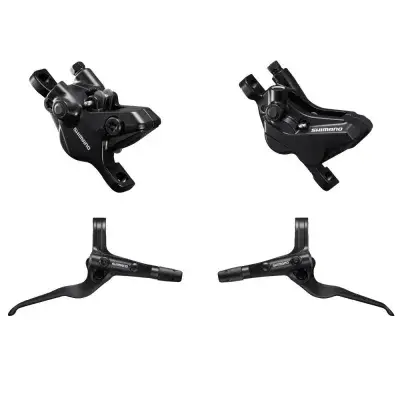 SHIMANO Set Scheibenbremse Vorderradbr. MT401 Hinterradbr. BRMT420 SHIMANO Logo