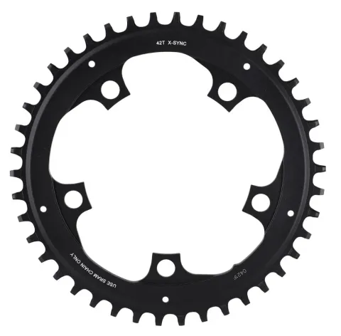 SRAM Kettenblatt Road S350 Aeroguard 44T 110 mm schwarz 11-fach - effizienter Antrieb für Rennräder