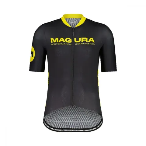 MAGURA Black Endurance Jersey highfivemtns, S Black - atmungsaktives Trikot für Ausdauerfahrten