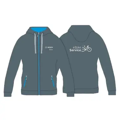 Bosch Sweatjacke Bosch eBike Gr. L - bequeme Freizeitjacke für E-Bike-Fans