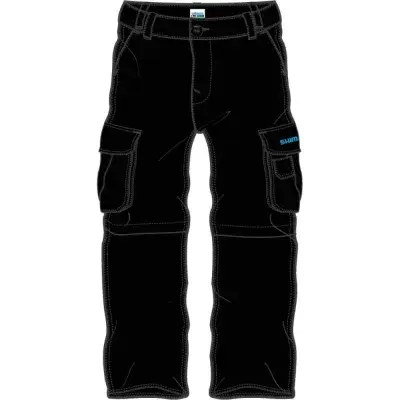 SHIMANO SHIMANO WORKSHOP ZIP PANTS Hose BLACK S 65% PES 35% Cotton