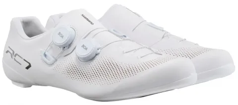 SHIMANO Fahrradschuhe RC703 Herren/Damen Road SPD-SL Fahrradschuhe Größe 50 breit Weiß