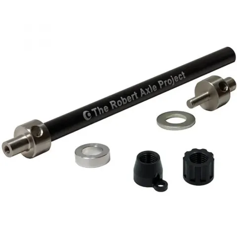 The Robert Axle Project Steckachse m Schwarz - für BOB Anhänger mit Focus RAT
