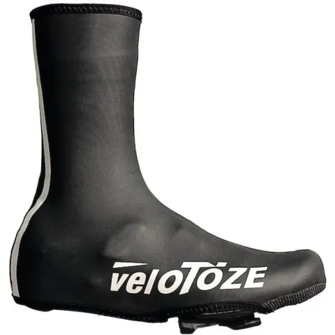 VeloToze Überschuh Neopren wasserdicht L schwarz - warmer, trockener Wetterschutz