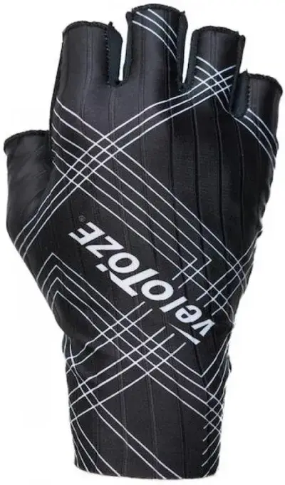 VeloToze Handschuhe Aero schwarz S Schwarz - aerodynamische Radhandschuhe für Speed