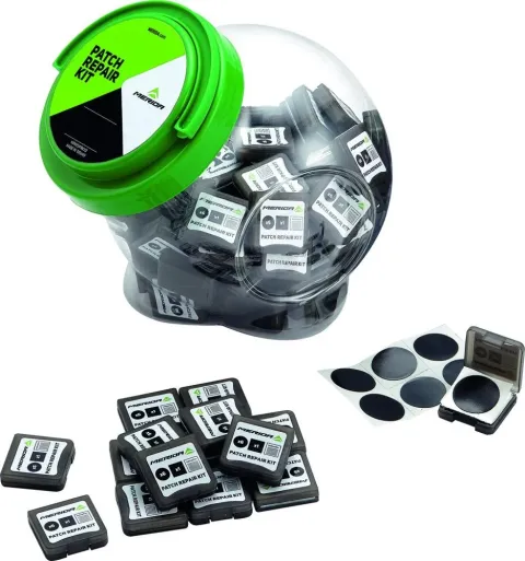 Merida Bonbonglas inkl. 100 selbstklebenden Flicksets Onesize Transparent - praktisches…