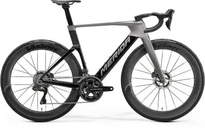 Merida REACTO TEAM Aero-Rennrad Carbon - Größe S, Slate Grey Black, Shimano Dura-Ace Di2, Vision…