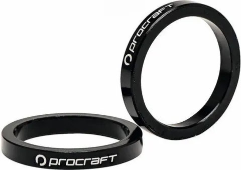 Procraft Ahead Spacer Alu 1 1/8 15 mm 1 1/8 Zoll schwarz - präzise Lenkerhöhen-Anpassung