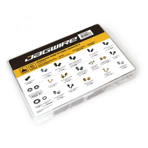 Jagwire Kleinteilesortiment für Hydraulikleitungen Maxi Combo Box Transparent - Service-Kit für…