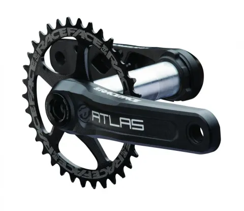 Race Face Atlas Kurbel, 175mm, 68/73mm, 30mm, schwarz - robuste Performance für Enduro & Downhill