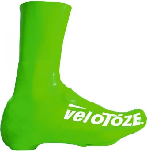 VeloToze Überschuh 2.0 lang grün S - wasserdichter Aero-Überschuh für kalte Tage