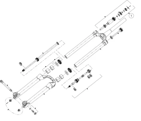 Manitou Verstellknopfkit Druckstufe Mattoc, Mattoc 3, Magnum 3-fach Matt - präzise Zug- &…