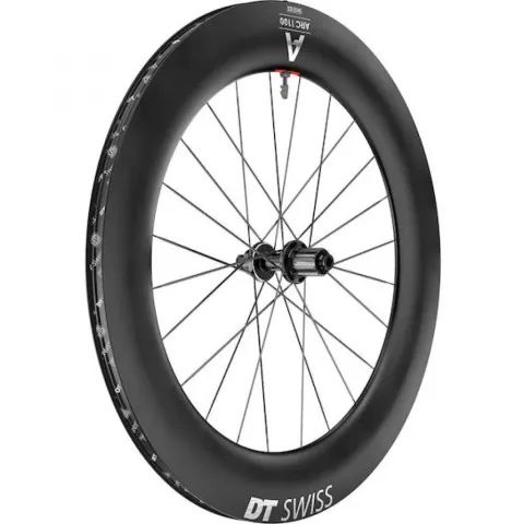 DT Swiss Laufrad ARC 1100 Dicut 85 622 x 22 mm Schwarz - aerodynamisches Carbon-Highend-Laufrad -…