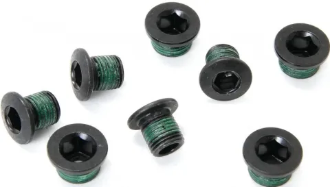 SRAM Kettenblattschrauben Set 4x2 Stück Aluminium/Stahl schwarz - Hochwertige Kettenblatt…
