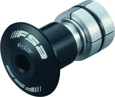FSA Krallenmutterset Compressor 1 1/8 Zoll schwarz - sichere Gabelschaft-Abstützung