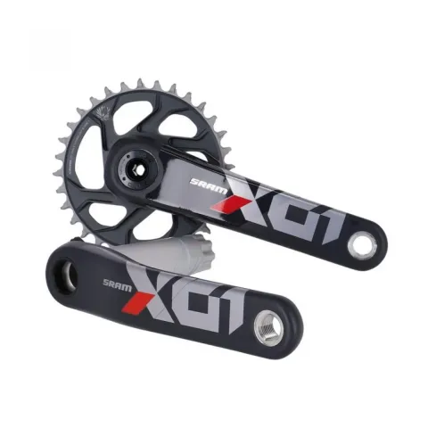 SRAM X01 Eagle DUB Kurbelgarnitur 175mm 32T rot - leichte Carbon-Power fürs MTB