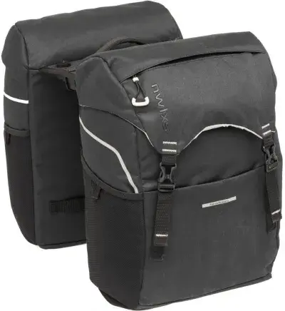 New Looxs Doppelpacktasche Sports Racktime 2.0 Black 2x 16 l Black - sportliche Gepäckträgertasche