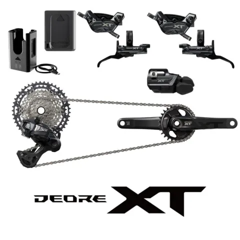 SHIMANO Gruppe XT DI2 Komplettgruppe - 12 Fach, 170 mm, 9-45