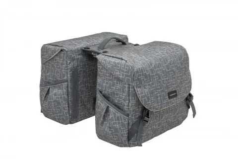 New Looxs Doppelpacktasche Mondi Joy Double MIK 37L Ivy Walnut - geräumige Fahrrad-Gepäcktasche